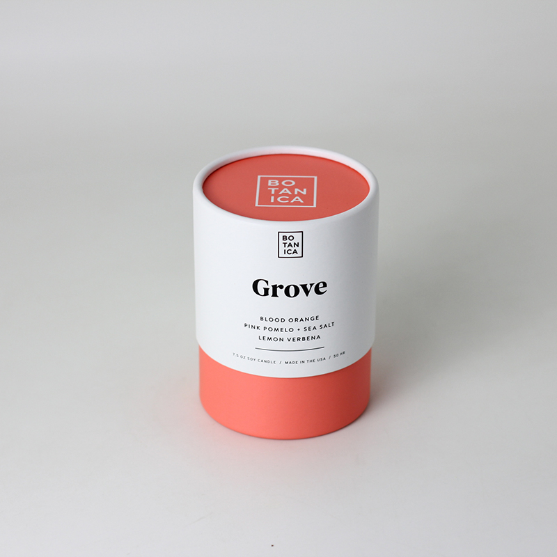 Best 2 Pieces Orange Color Kraft Paper Tube Sea Salt Paper Cylinder Packaging Manufacturer, Manufacturers