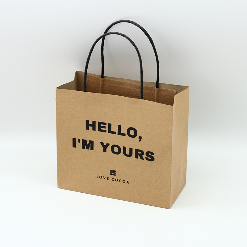 Cheap  Customized Size Matte Varnishing Kraft Paper Bag With Paper Handle Pricelist, Quotes