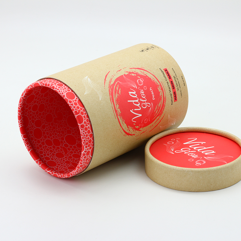 Custom 157gsm Coated Paper 4C Printed Tube Packaging Eco Friendly Kraft Core Manufacturer, Pricelist