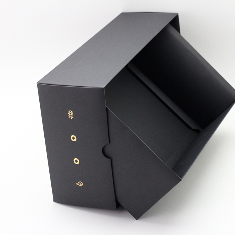 Best Black Cardboard Rectangle Packaging Box Gold Foil Stamping Companies, Service