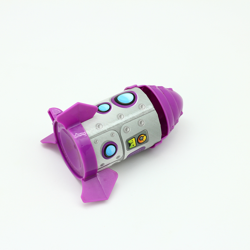 Best Plastic Lid and Base Rocket Style Composite Paper Tube Cartoon Cylinder Manufacturer, Product