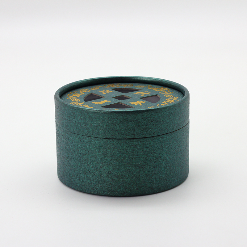 ODM Tea Packaging Custom Paper Gift Tube With Die Cut Window Lid Suppliers, Service