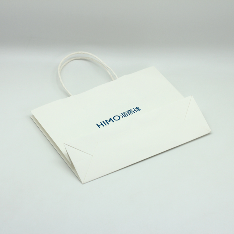 Best  Matte Varnishing White Kraft Paper Bag With Paper Handle Eco-Friendly Quotes, Companies