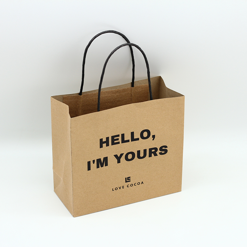 Cheap  Customized Size Matte Varnishing Kraft Paper Bag With Paper Handle Pricelist, Quotes