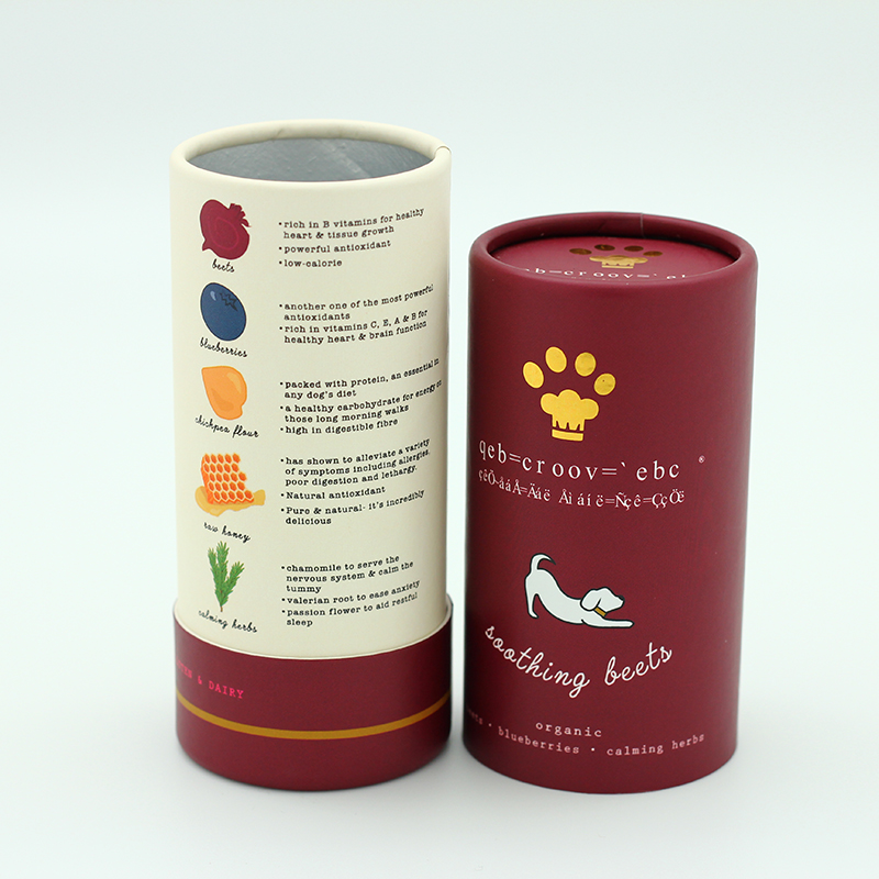 OEM Aluminum Foil Pet Food Packaging Food Use Paper Cylinder Tube Manufacturer, Factory