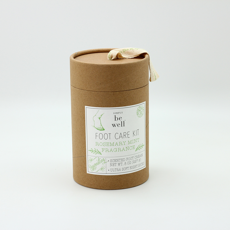 Wholesale Ribbon Handle Brown Cylinder Kraft Paper Tube 4c Print Quotes, Service