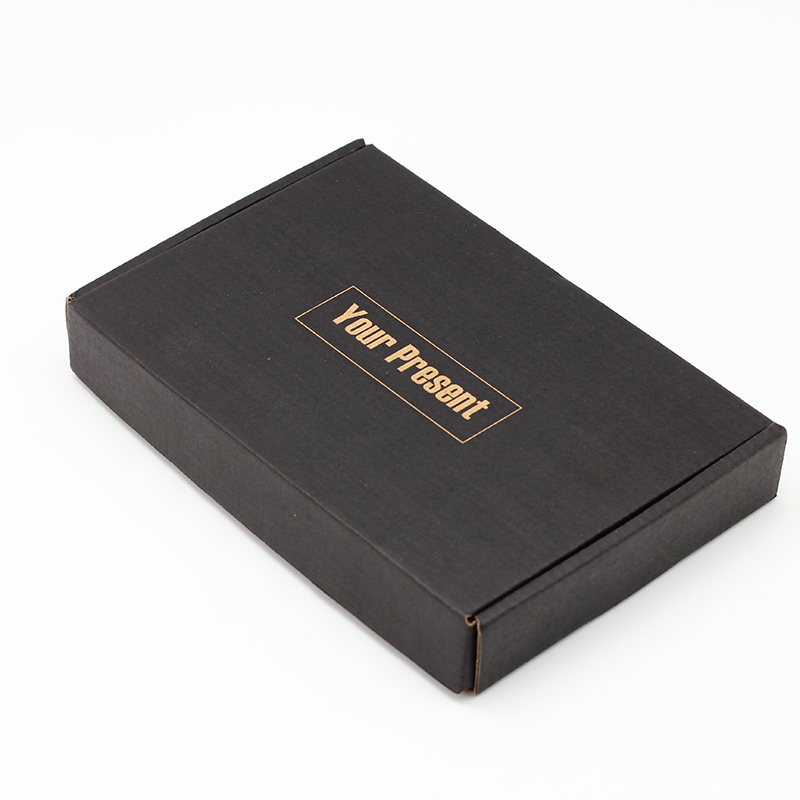 Custom Logo Black Print E-Flute Corrugated Mailer Box for Retailer Shopping