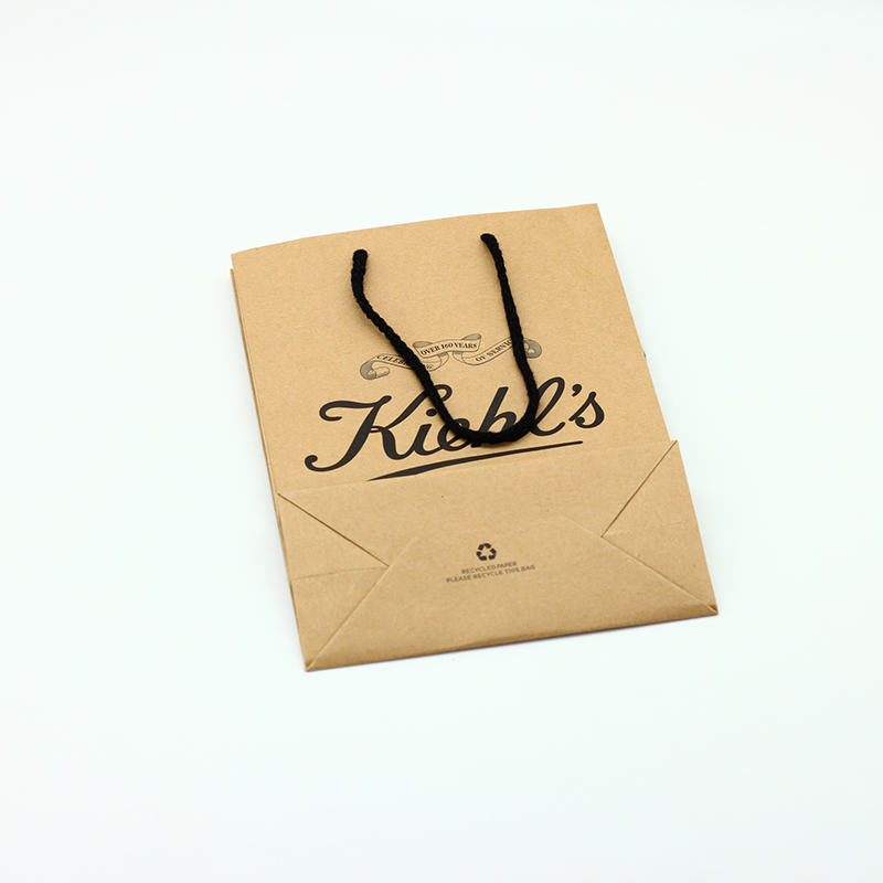 Wholesale Durable 4C printed Customized Logo Kraft Paper Bag With Nylon Handle Company, Service