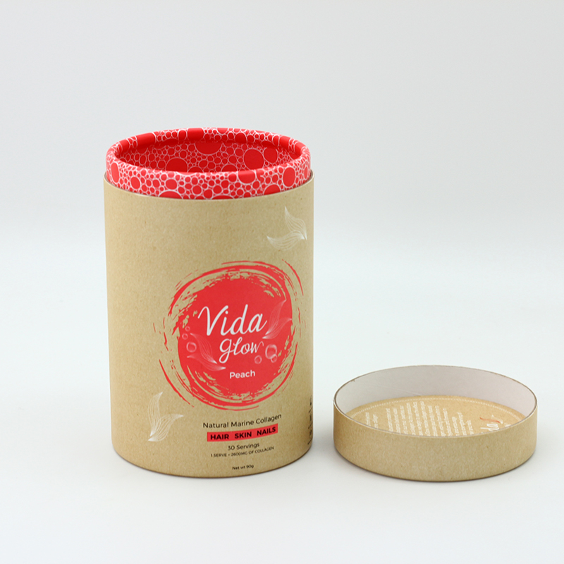 Custom 157gsm Coated Paper 4C Printed Tube Packaging Eco Friendly Kraft Core Manufacturer, Pricelist