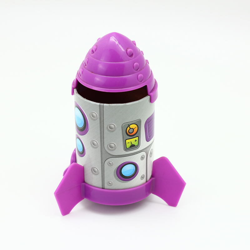 Best Plastic Lid and Base Rocket Style Composite Paper Tube Cartoon Cylinder Manufacturer, Product