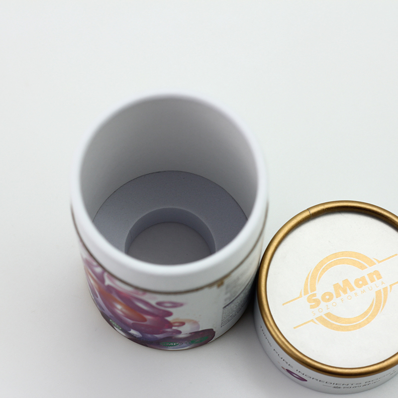OEM 4c UV Printed Round Paper Box With Lid Essential Oil Packaging Quotes, Company