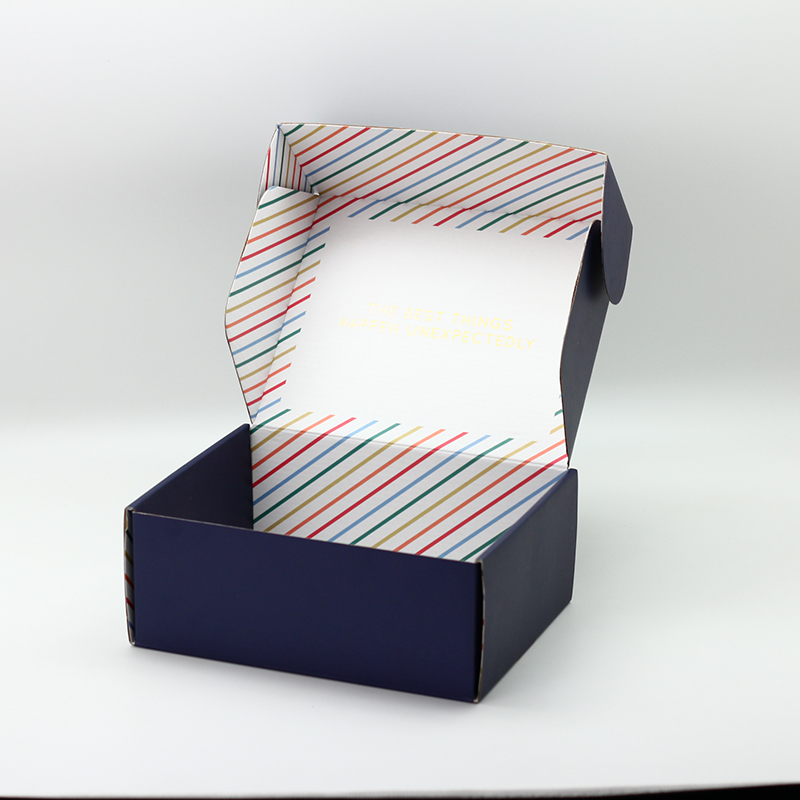 ODM CMYK Customized 4C Print Corrugated Packaging Box for Soft Cosmetic Cotton Manufacturer, Manufacturers