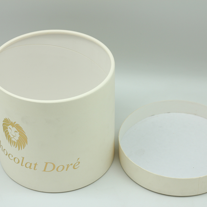 Cheap Candle Packaging White Cardboard Cylinder Tubes Hot Stamping Suppliers, Companies