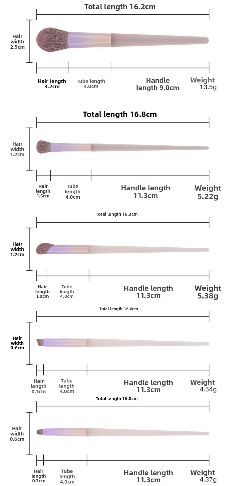 Blush Blending Makeup Brush Tools