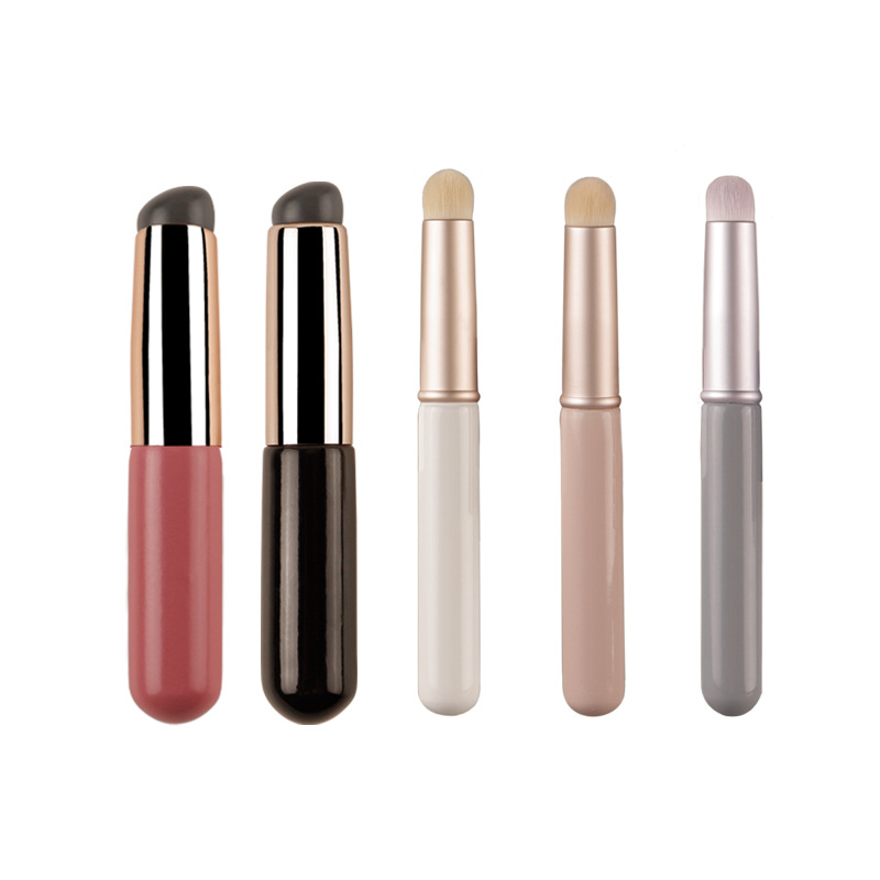Makeup Brushes Lip Brush Cosmetic Lip Gloss Brush with Silicone and Soft Hair