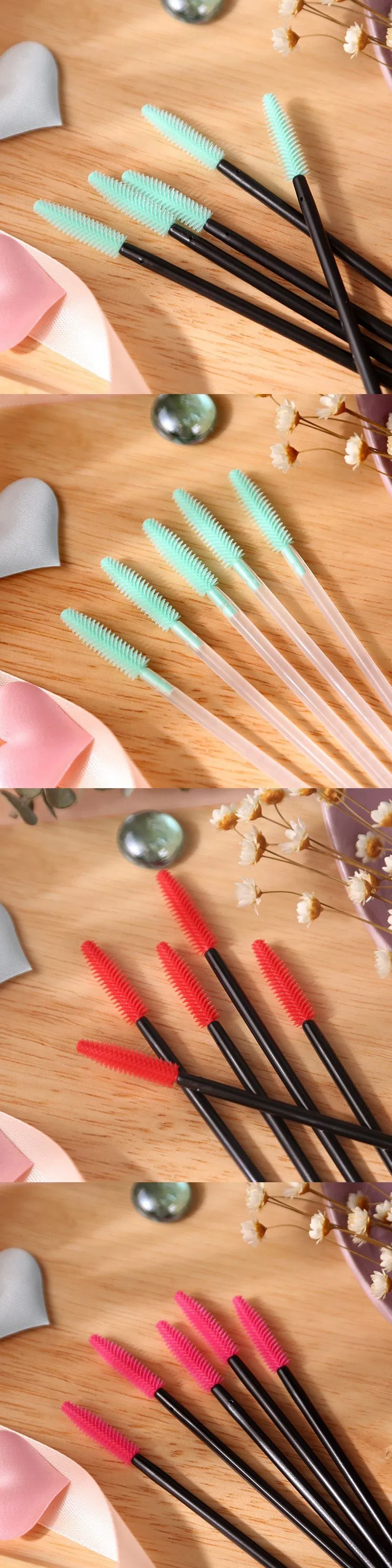 Disposable Color Silicone Eyelash Brush Portable Eyebrow Volume Makeup Brush Detail 5