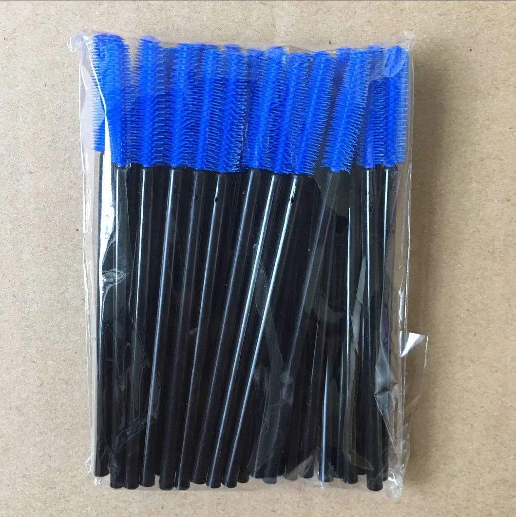 Disposable Color Silicone Eyelash Brush Portable Eyebrow Volume Makeup Brush Style D