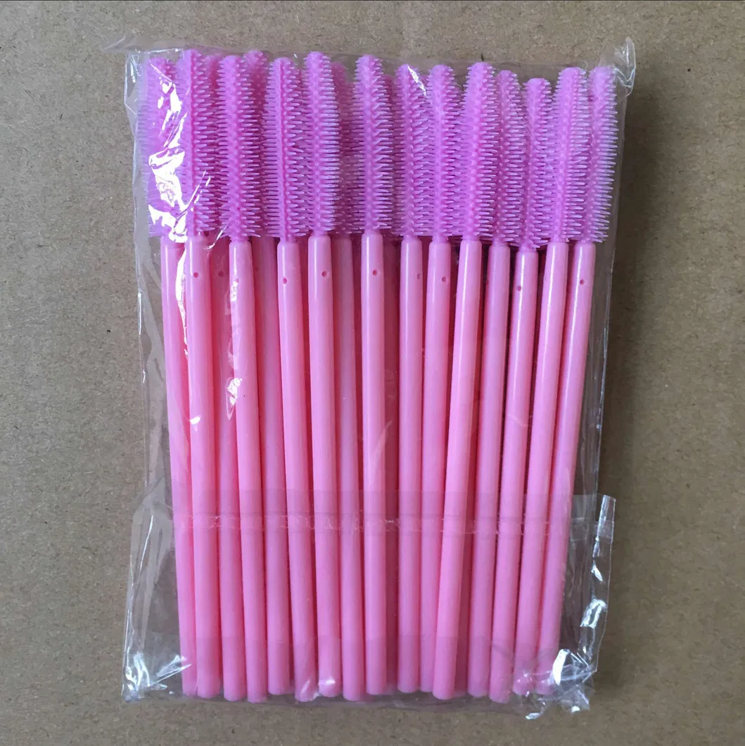 Disposable Color Silicone Eyelash Brush Portable Eyebrow Volume Makeup Brush Style B