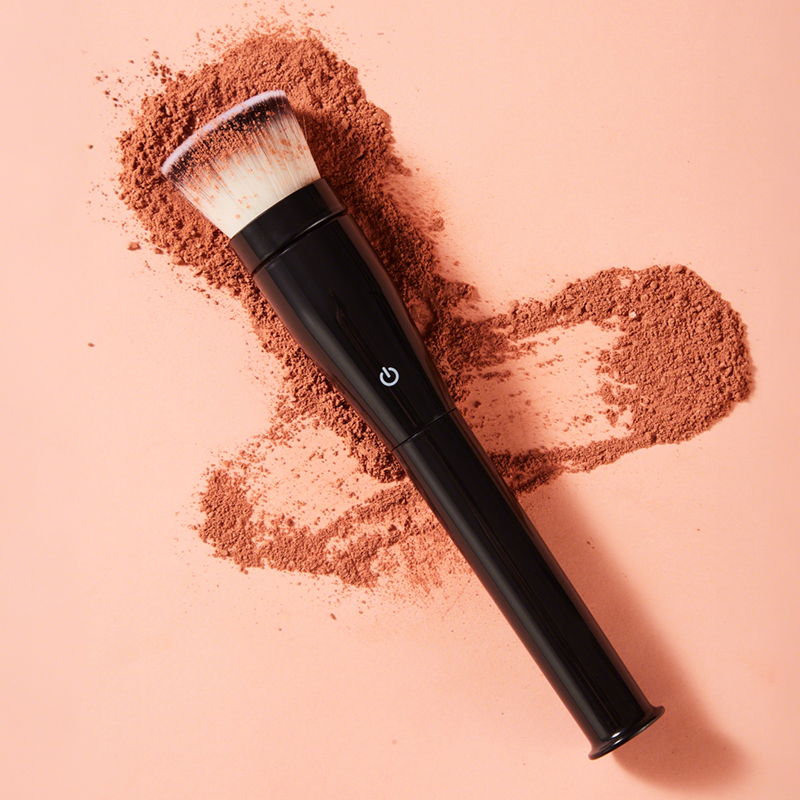 Private Label Waterproof 3 in 1 Magnetic Replaceable Synthetic Head Electric Rotating Makeup Brush