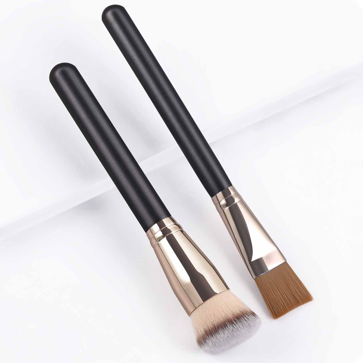 Flat Kabuki Customize Foundation Brush Flat Top Kabuki Blush Brush Liquid Powder Flat Top Facial Mask Brush Applicator