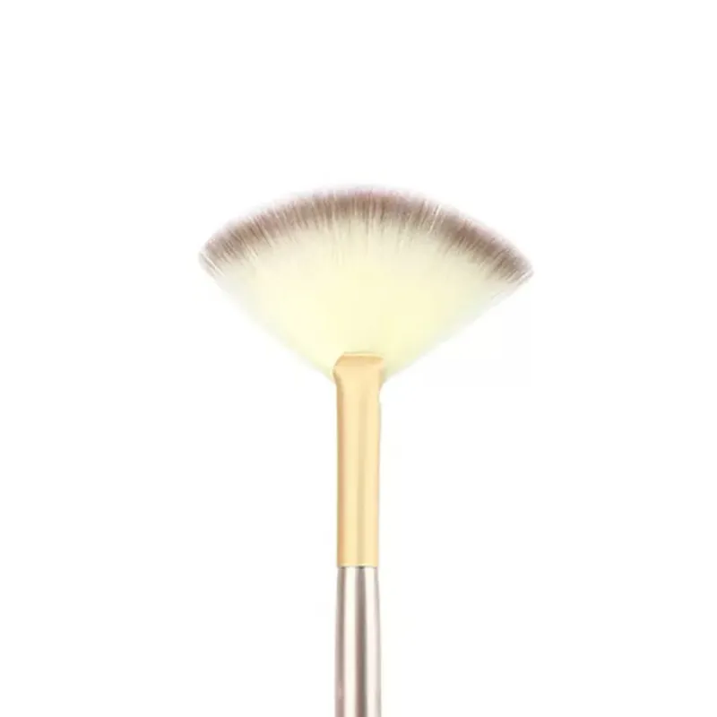 Cross-Border Hot Selling Beauty Tools Fan Shaped Highlighter Single Face Beauty Brush