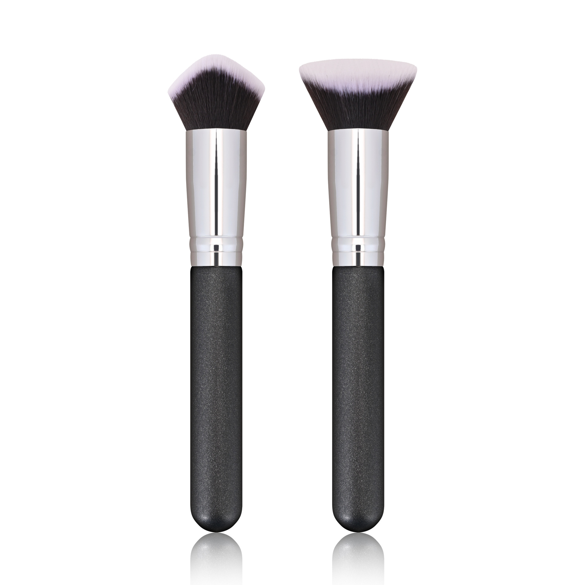 Wholesale 3D 4D Multi-Surface Foundation Makeup Brush Custom Logo Black Handle Soft Fiber Concealer Brush For Cream Concealer