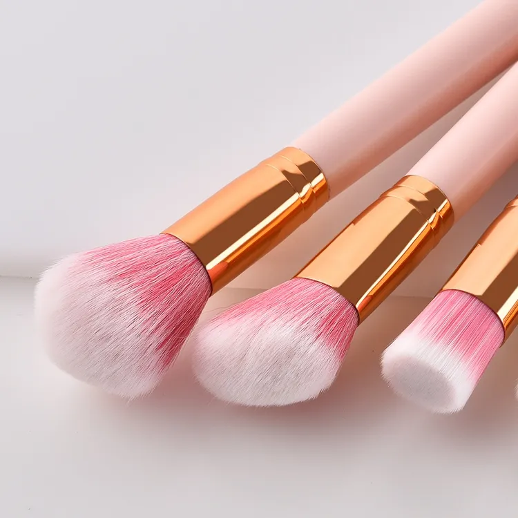 5PCS Hot Sale Pink Makeup Brushes Set Detail 6