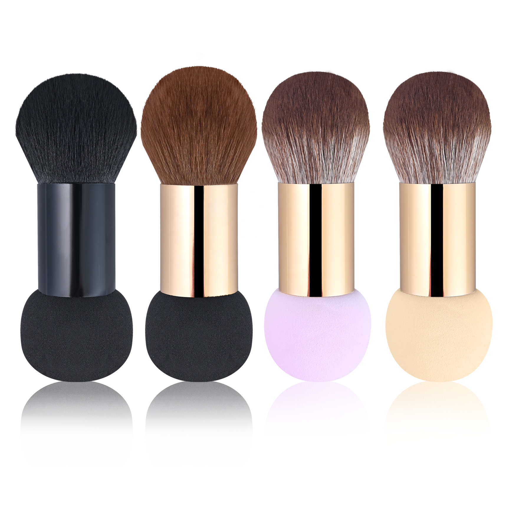 Single Double-headed Foundation Repair Brush Portable Loose Powder Soft-haired Travel Blush Brush a Powder Makeup Brush