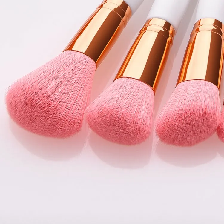 7PCS Makeup Brushes Premium Synthetic Rose Gold Make up Brush Set Foundation Concealer Eye Face Brushes