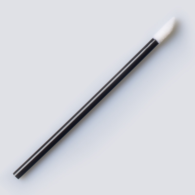 High Quality Custom Logo Flocked Makeup Lipstick Wands Lip Brush Disposable Lip Brush for Eyelash Extension