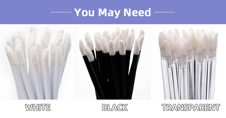 Solid Rod Lip Brush Options
