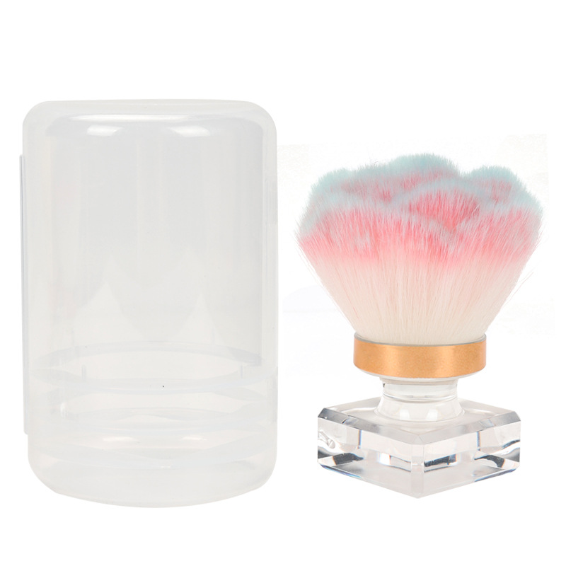 Pink Rose Soft Kabuki Makeup Brush Set Flat Brush for Foundation Concealer Eyeliner Nail Dust Powder Remover