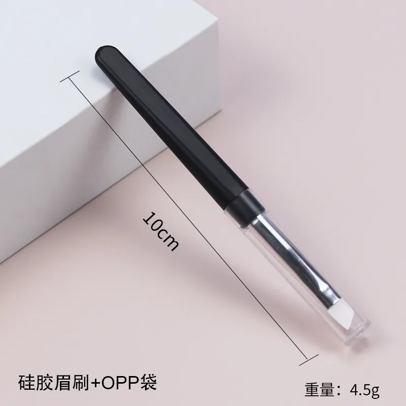 Portable Makeup Accessories Cosmetic Brush Silicone Lip Eyebrow Eyeliner Brush