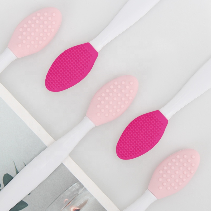 Hot Sale Eco-friendly Double Tool Sided Lip Brush Silicone Blackhead Scrubber