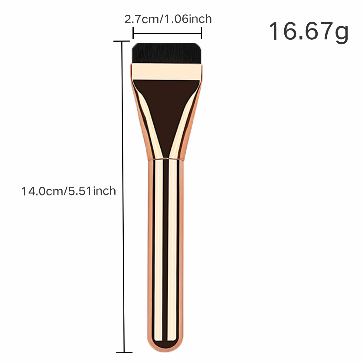 Professional Single Flat Head Face Liquid Foundation Mask Mud Makeup Brush Concealer Traceless Facial Makeup Brush Beauty Tool
