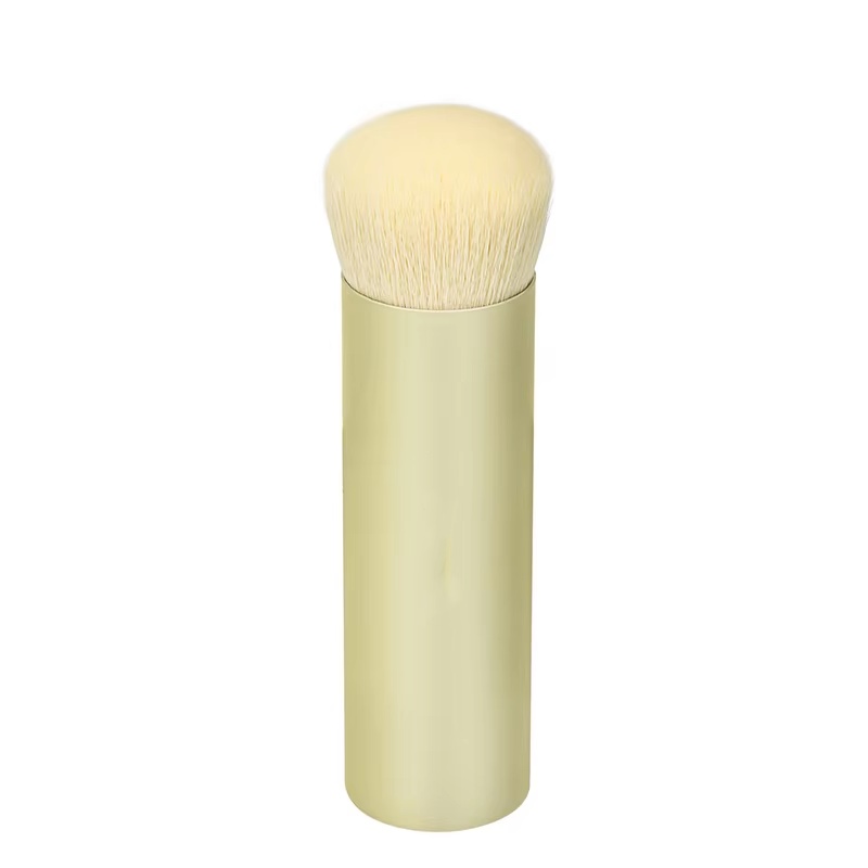 Hot-selling Factory Direct Custom Logo Portable Single Flat Foundation Beauty Tool Kabuki Foundation Brush Synthetic Hair