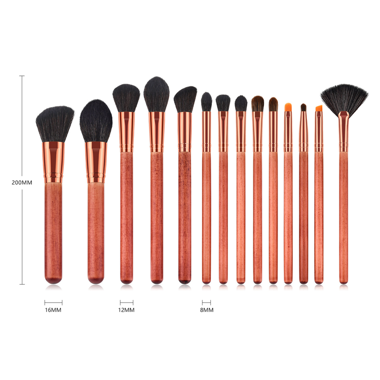 Professional 14PCS Makeup Brush Set for Powder Foundation Blush Eyeshadow Eyeliner and Lip