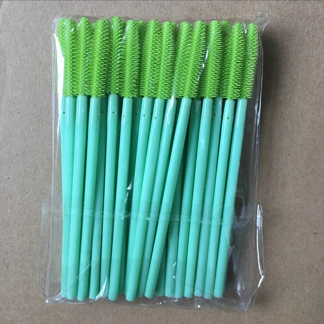 Disposable Color Silicone Eyelash Brush Portable Eyebrow Volume Makeup Brush Style F