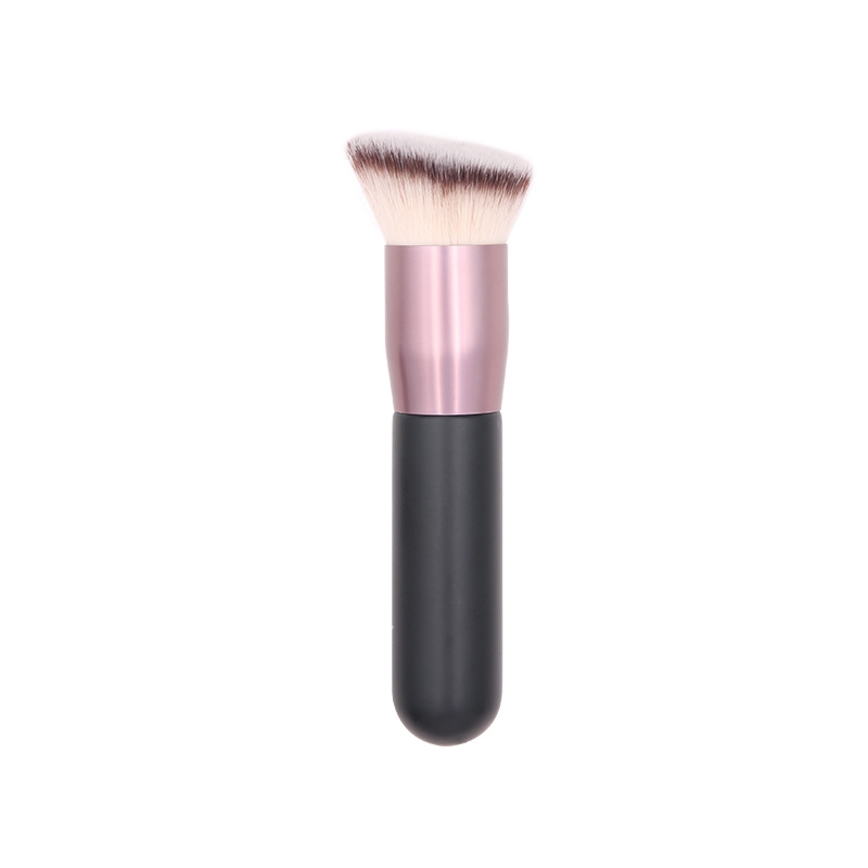 Best Seller Single Black Foundation Makeup Brush Flat Top Kabuki BB Cream Vegan Brush for Face