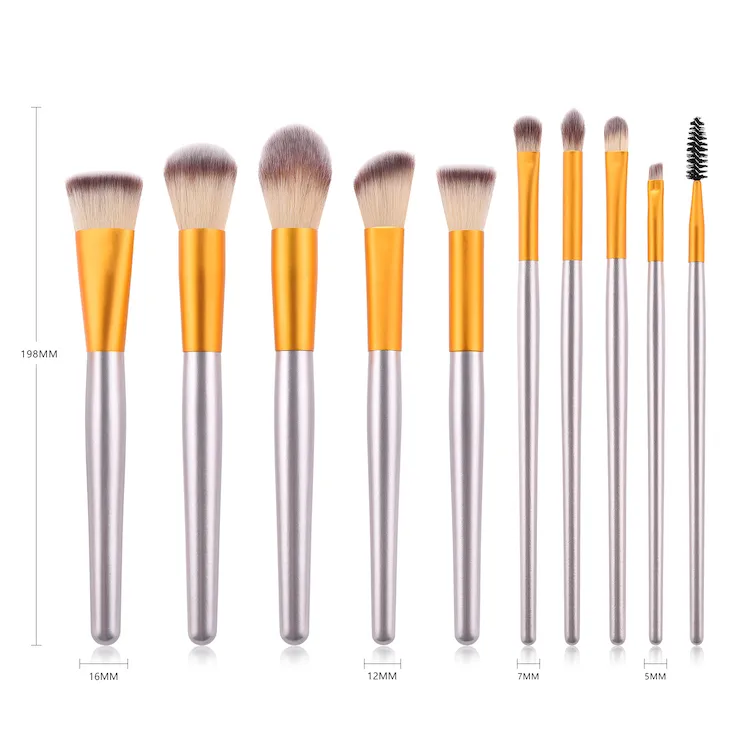 Premium Synthetic Cosmetic Brushes Set Detail 4