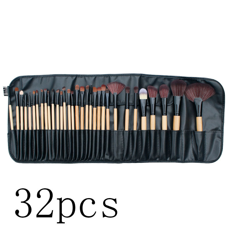 32-Piece Makeup Brush Set Synthetic Hair Eye Shadow Blush Powder Brushes for Face Log Color Makeup Spots Full Cosmetic Kit