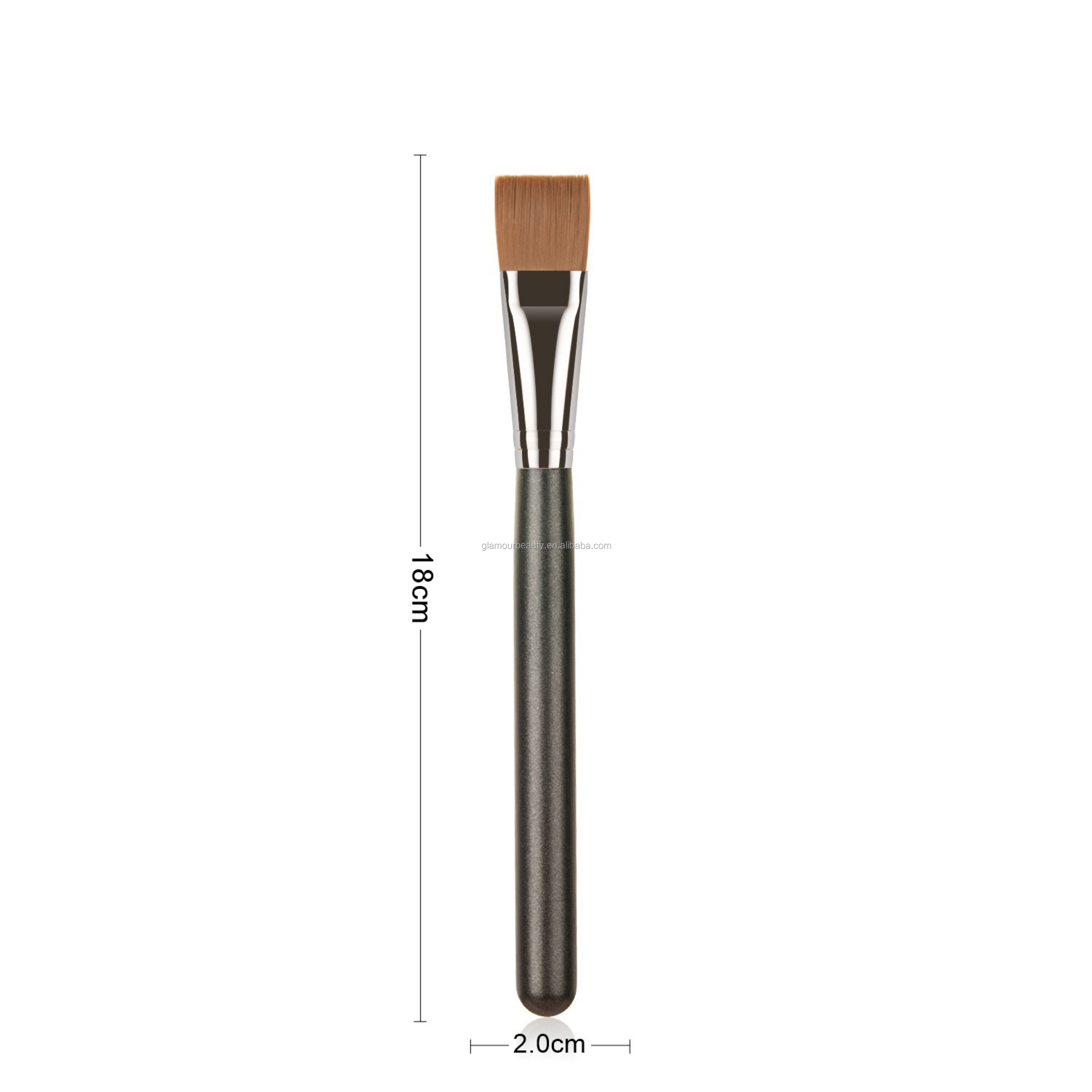 Flat Kabuki Customize Foundation Brush Flat Top Kabuki Blush Brush Liquid Powder Flat Top Facial Mask Brush Applicator