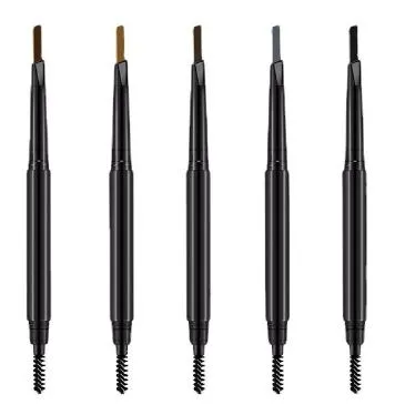 Private Label Multicolor Double-Headed Eyebrow Pencil Long-Lasting Waterproof Makeup Pen Brush