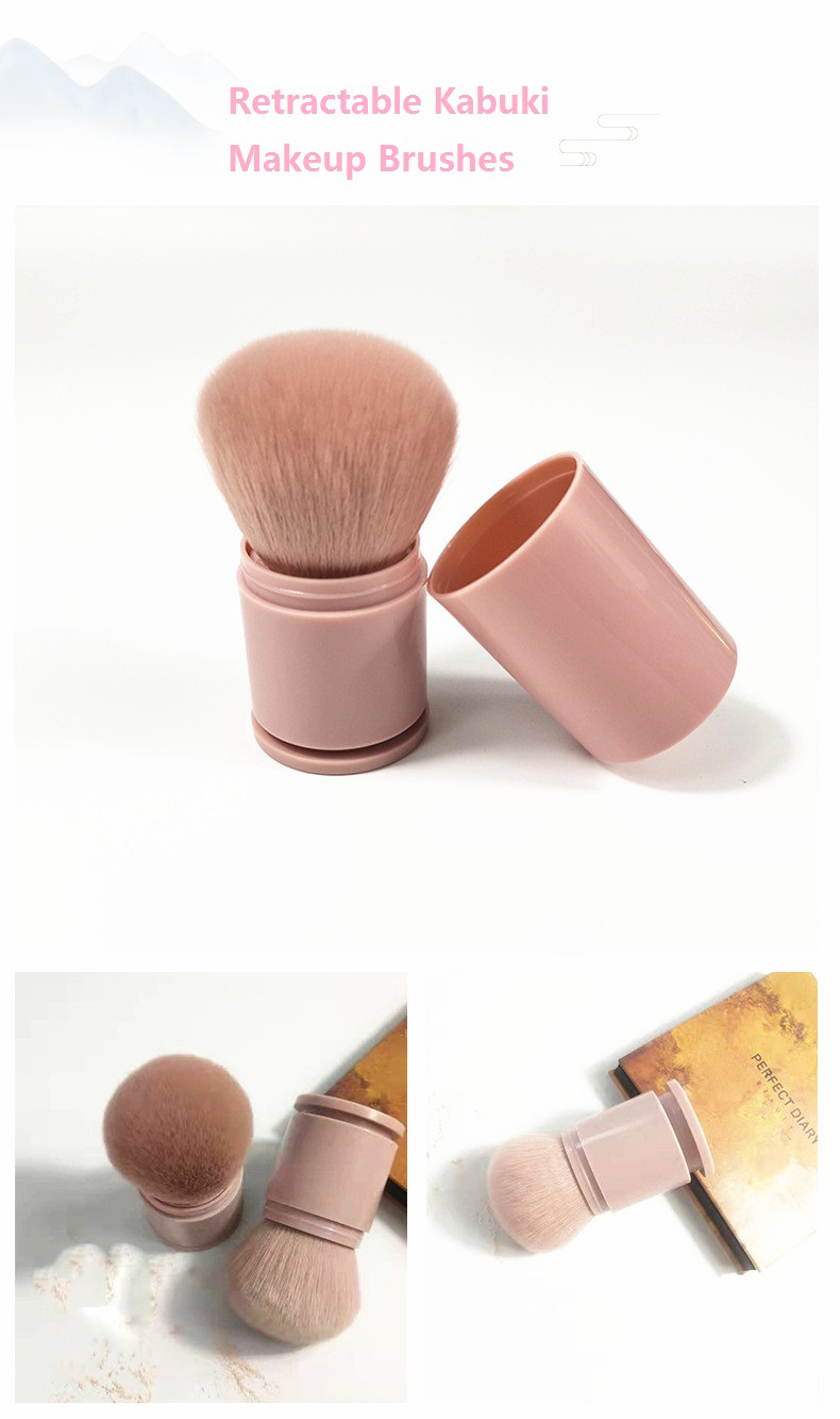 Pink Kabuki Brush detail 5