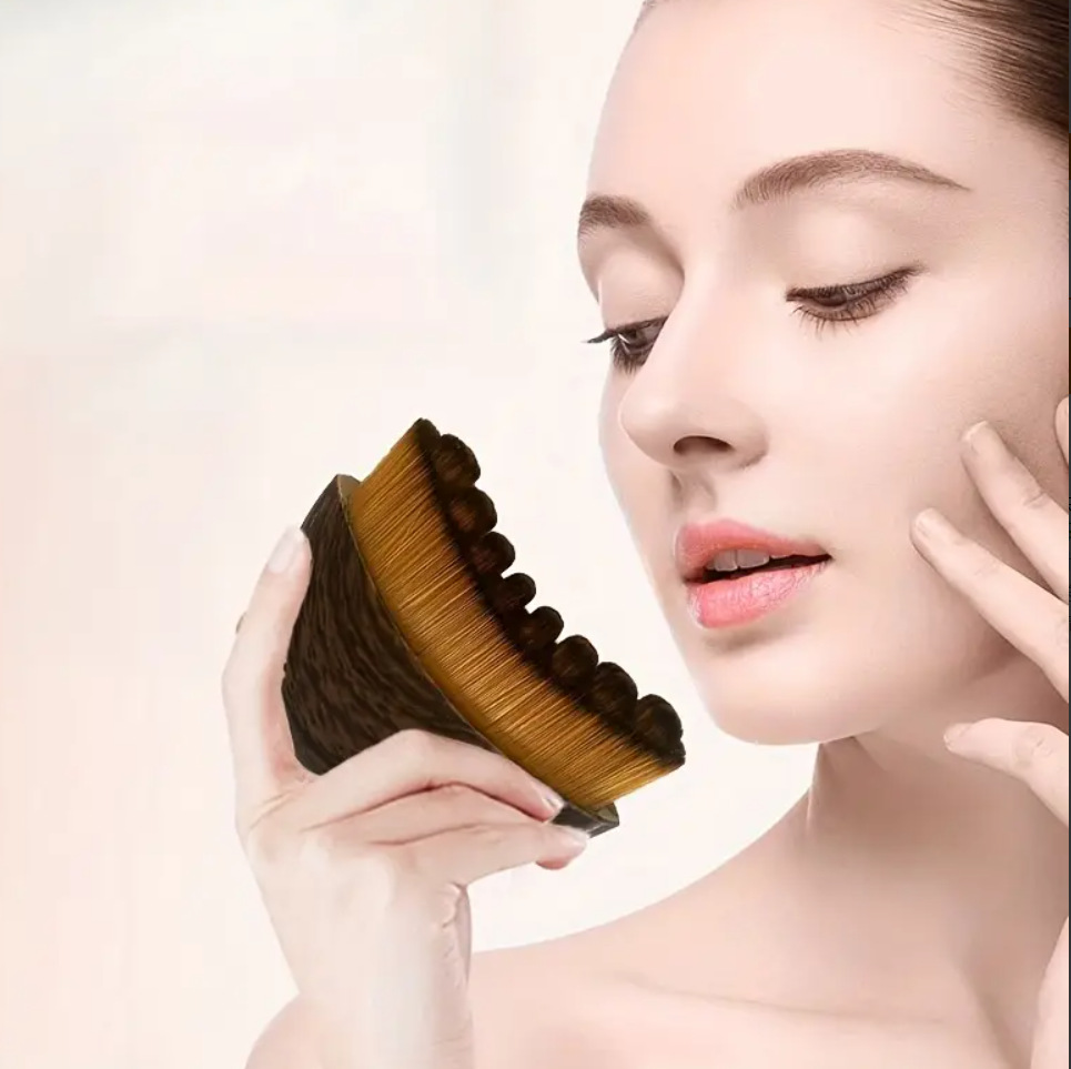 Wholesale Professional Single Makeup Brush High Quality Comfortable Lymphatic Contour Facial Massage Brush