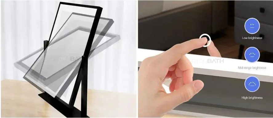 Rechargeable Travel Makeup Mirror Detailed view 5