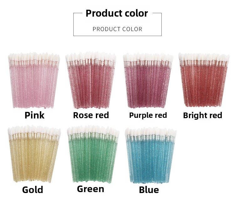 Virilashes Crystal Lip Brushes for Eyelashes &amp; Tool Use
