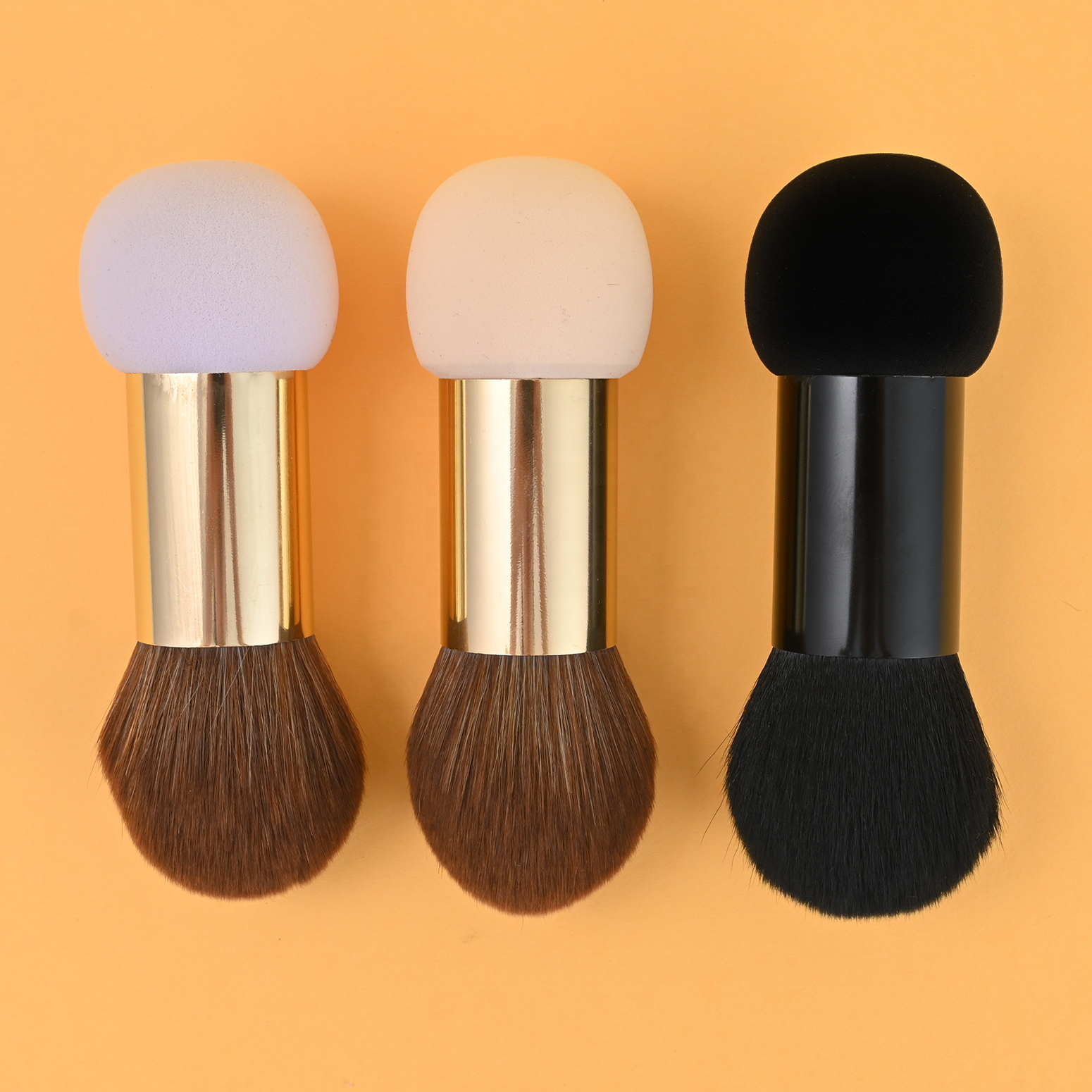 Single Double-headed Foundation Repair Brush Portable Loose Powder Soft-haired Travel Blush Brush a Powder Makeup Brush