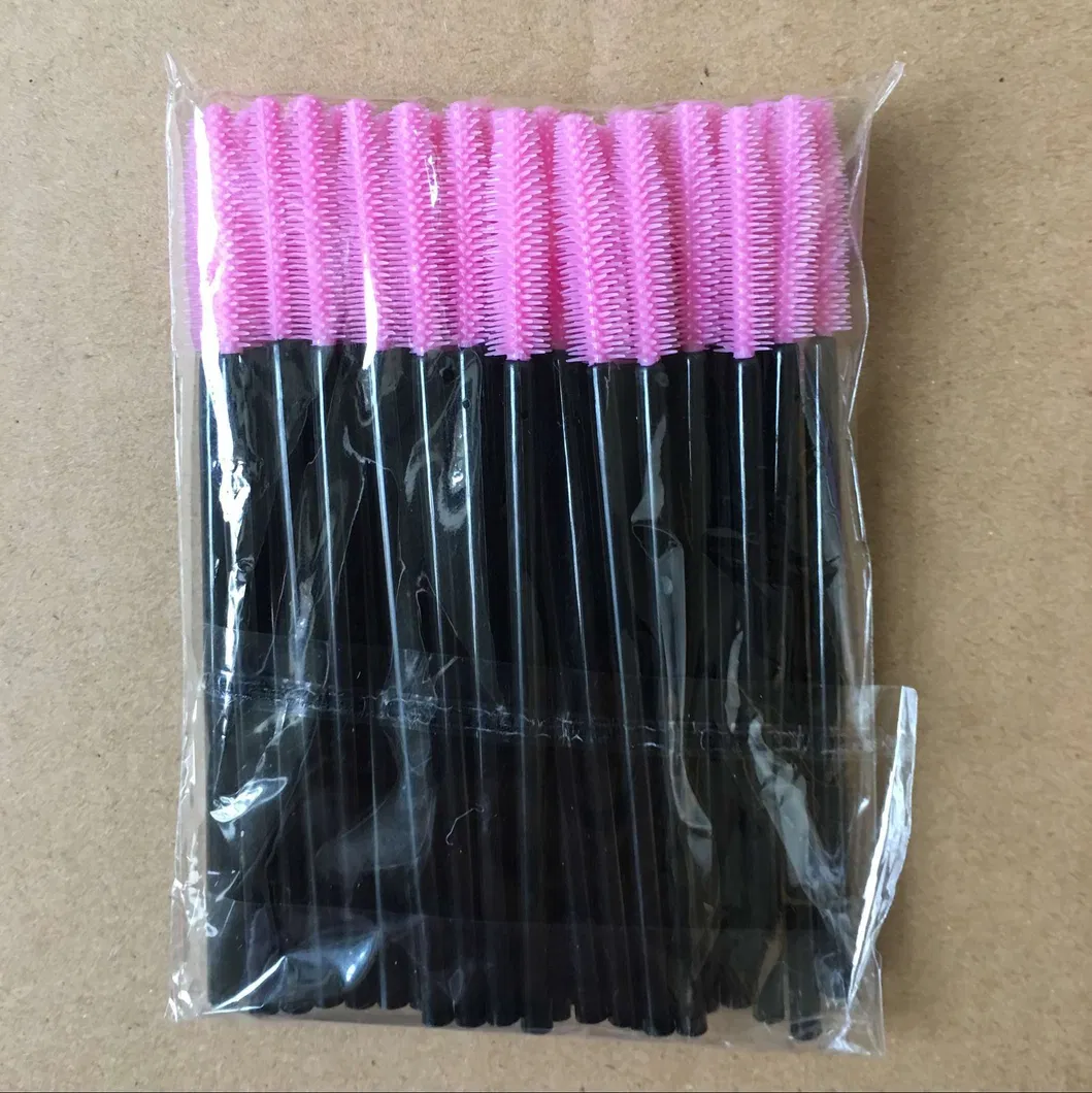 Disposable Color Silicone Eyelash Brush Portable Eyebrow Volume Makeup Brush Style E