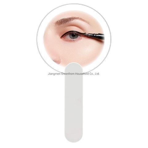 New Portable LED Foldable Hand Makeup Rechargeable 350mAh Travel Mirror
